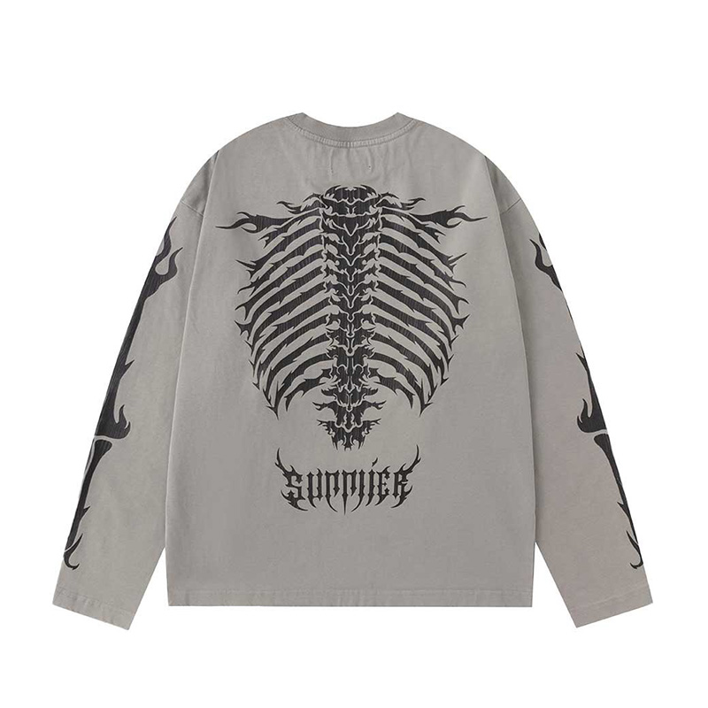 FIRE BONE LONG SLEEVE TEE -2.COLOR-