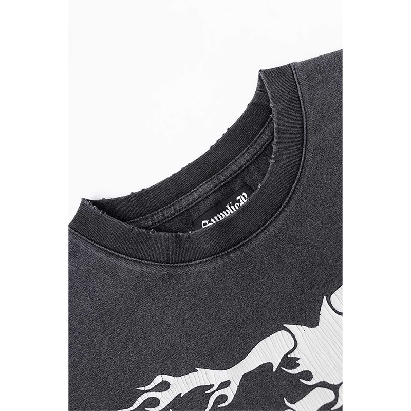 FIRE BONE LONG SLEEVE TEE -2.COLOR-