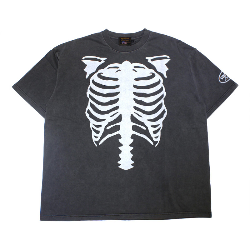 PIGMENT DYED TEE -BLACK-