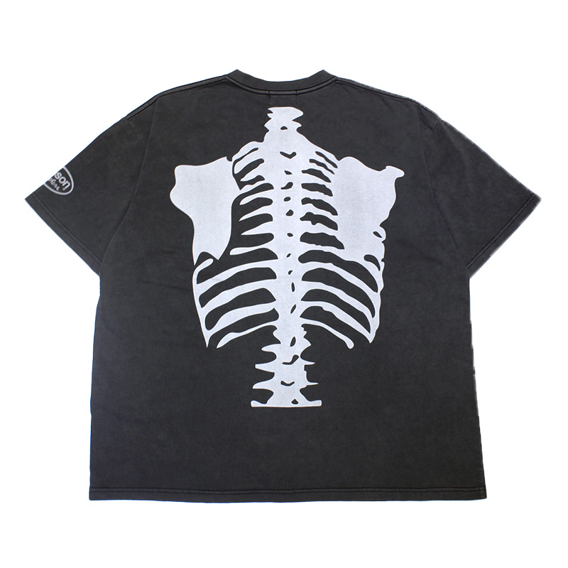 PIGMENT DYED TEE -BLACK-