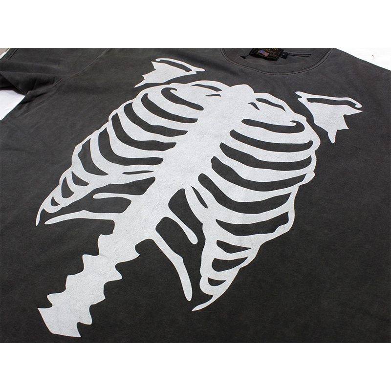 PIGMENT DYED TEE -BLACK-
