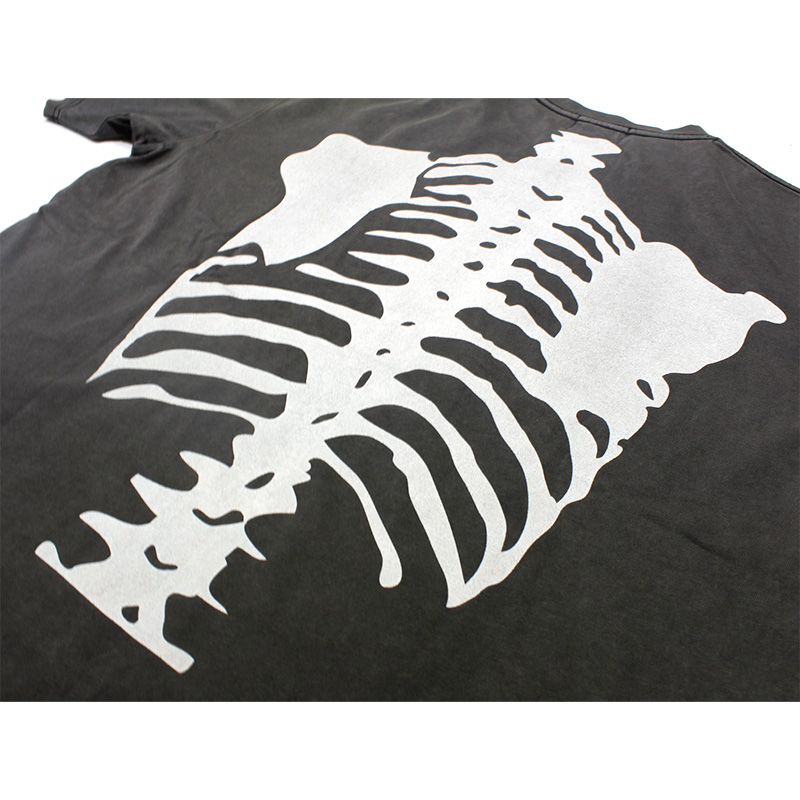 PIGMENT DYED TEE -BLACK-