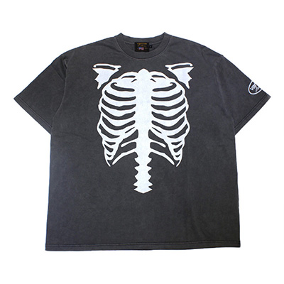 PIGMENT DYED TEE -BLACK-