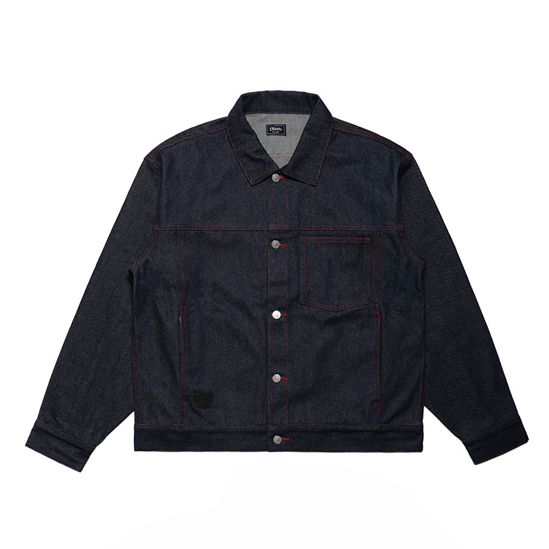 (R) DENIM JACKET -NAVY-