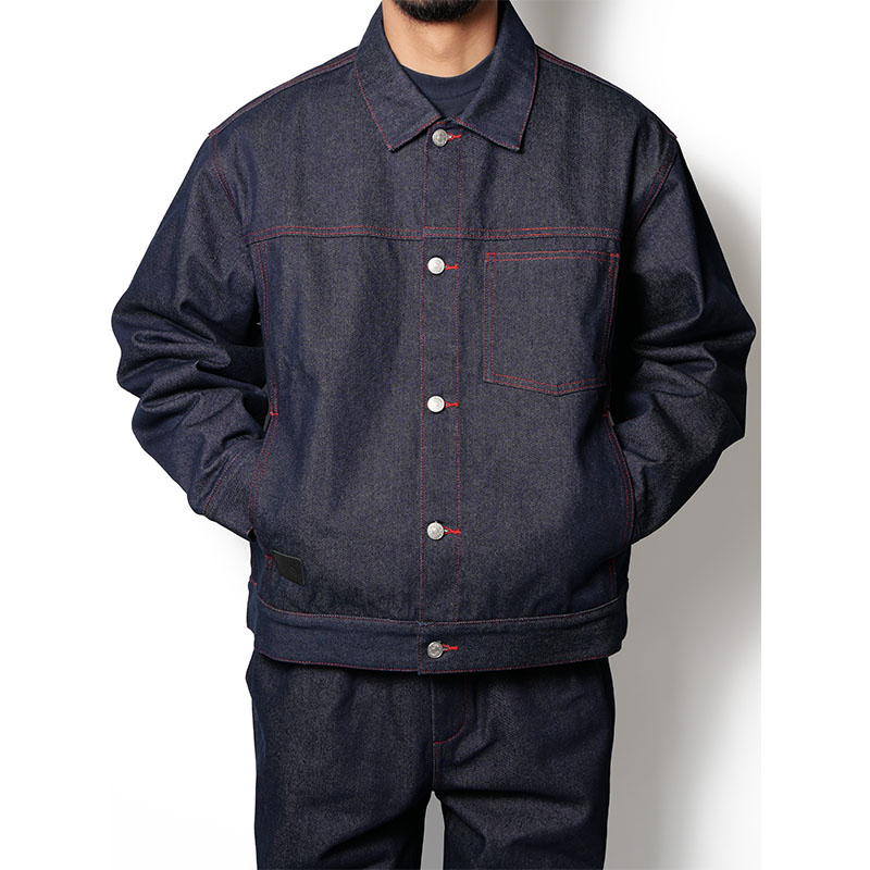 (R) DENIM JACKET -NAVY-
