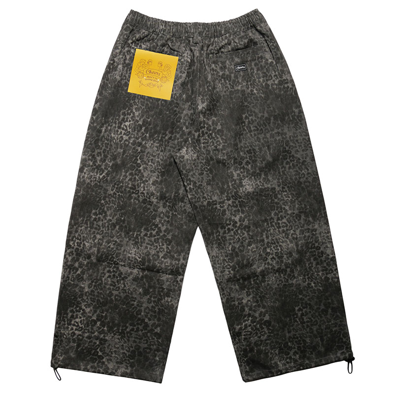 WT LEOPARD PANTS -GREY-