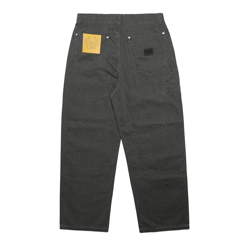 HB DOUBLE KNEE PANTS -BLACK-