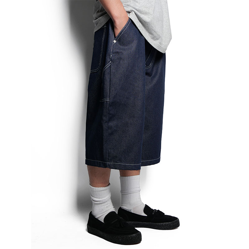 BIG DENIM SHORTS -INDIGO-