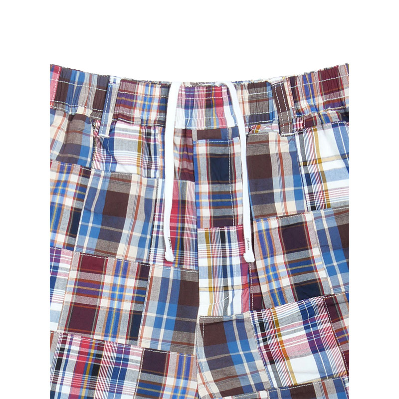 PATCHWORK SHORTS -NAVY-