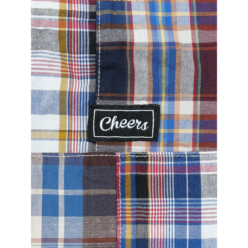 PATCHWORK SHORTS -NAVY-