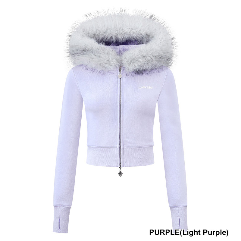BABY CROSS ZIP HOODIE(CROPPED FIT) -3.COLOR-