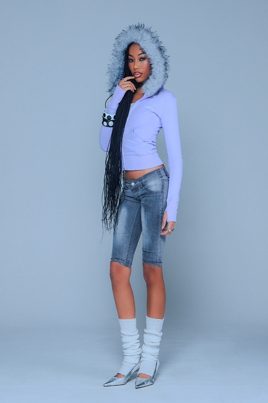 BABY CROSS ZIP HOODIE(CROPPED FIT) -3.COLOR-