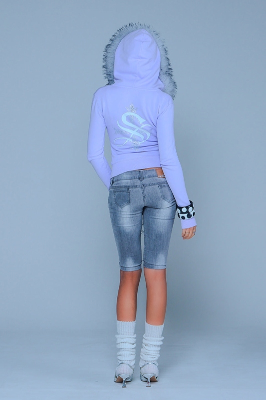 BABY CROSS ZIP HOODIE(CROPPED FIT) -3.COLOR-