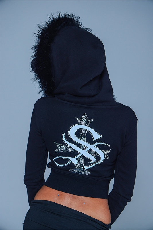 BABY CROSS ZIP HOODIE(CROPPED FIT) -3.COLOR-