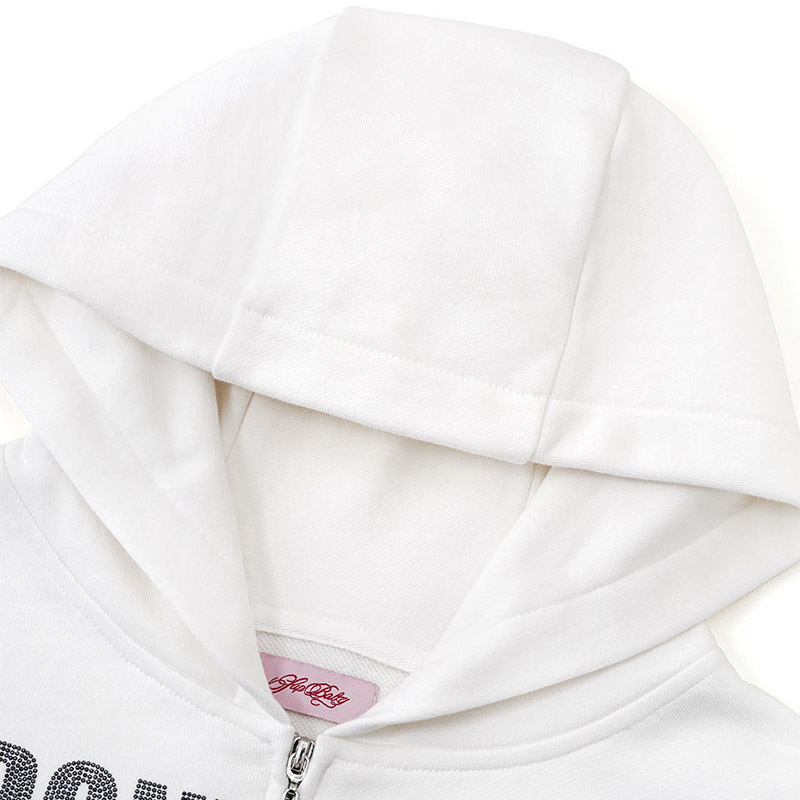 NOT YOUR BABY CROPPED ZIP HOODIE -3.COLOR-