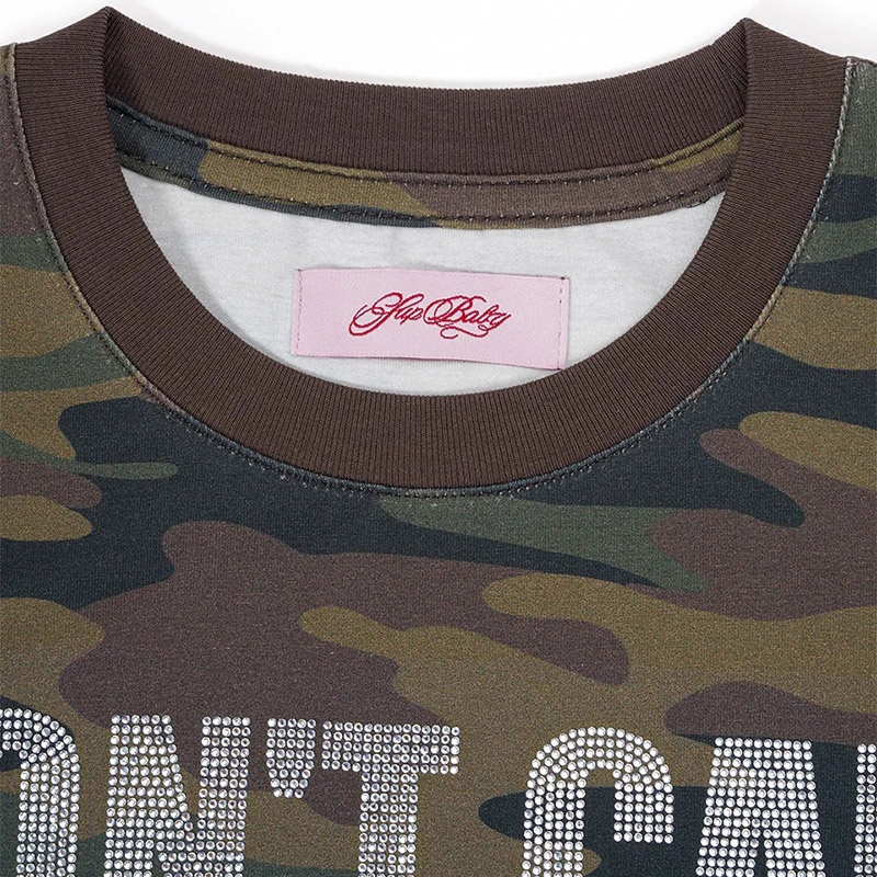 IM NOT YOUR BABY CROPPED TEE -CAMO-