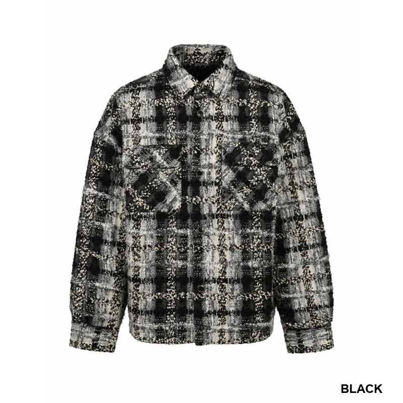 TWEED SHIRT JACKET -2.COLOR-