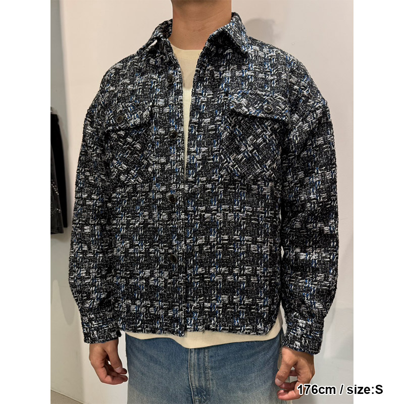 TWEED SHIRT JACKET -2.COLOR-