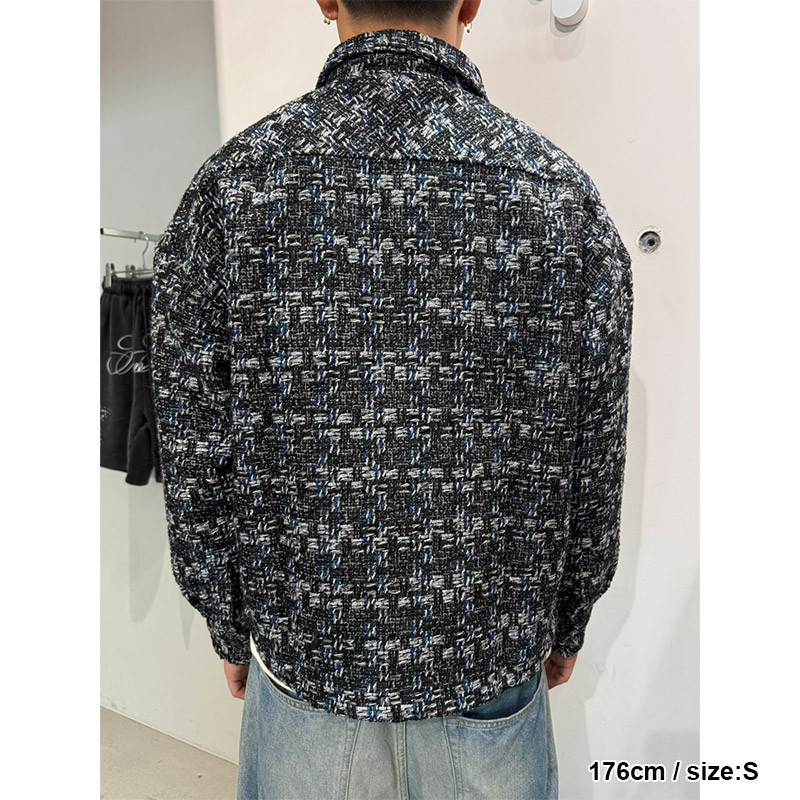 TWEED SHIRT JACKET -2.COLOR-