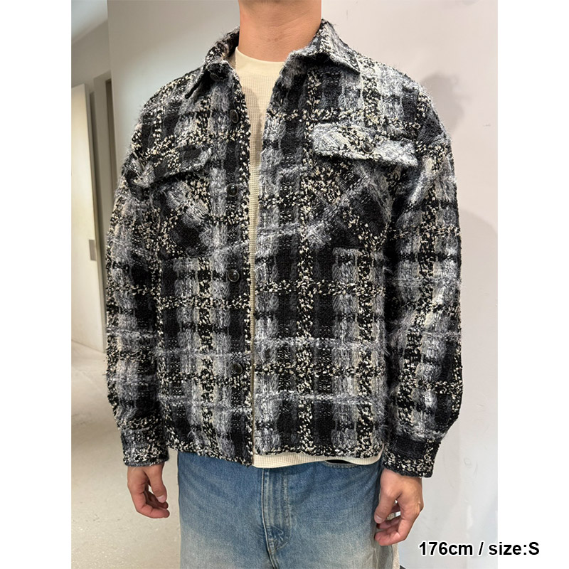 TWEED SHIRT JACKET -2.COLOR-