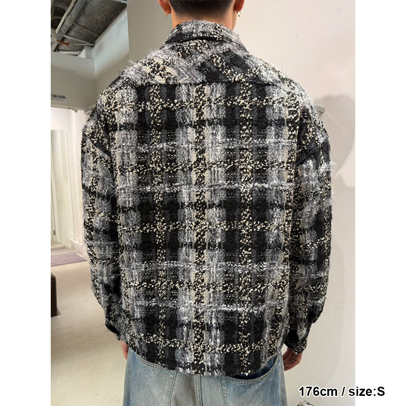 TWEED SHIRT JACKET -2.COLOR-