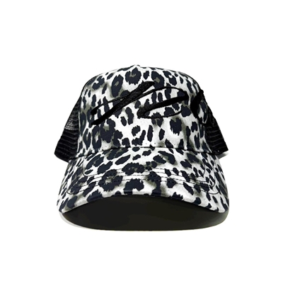 LEOPARD NO CAP -BLACK×WHITE-