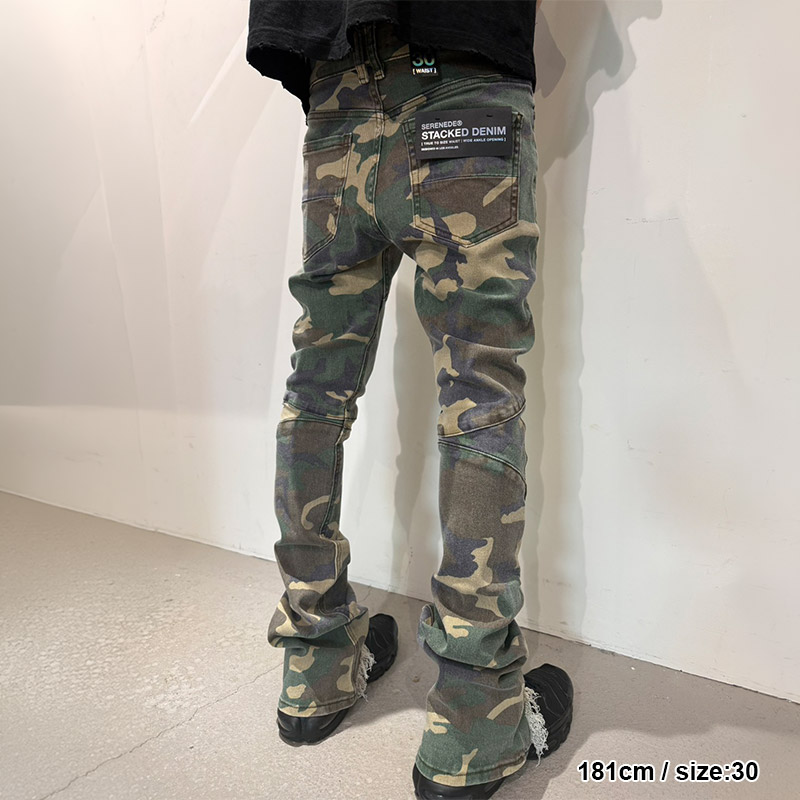 NEXUS STACKED JEANS -CAMO-