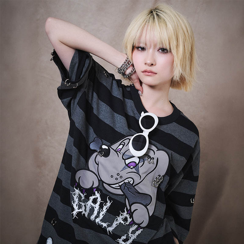 バチバチピアス TEE -2.COLOR-