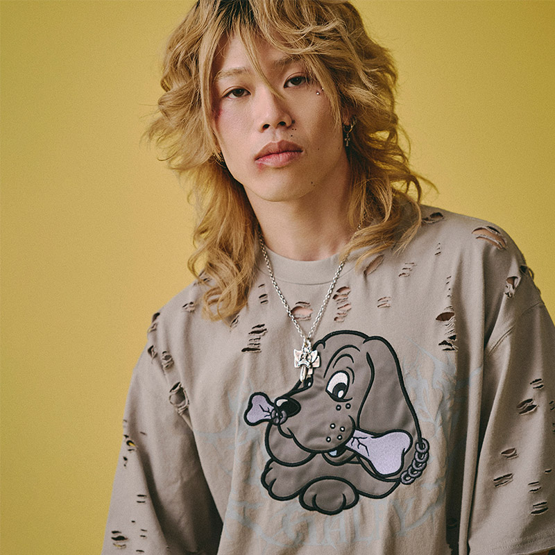 病みに溶かされし大ダメージTシャツ -2.COLOR-