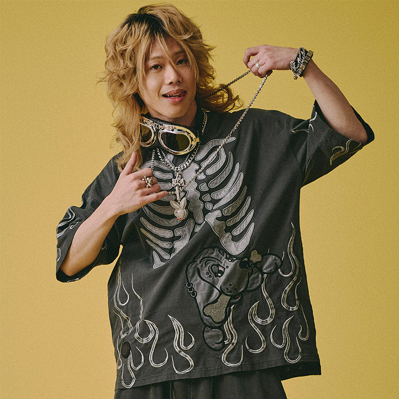 骨が見えしTシャツ -2.COLOR-