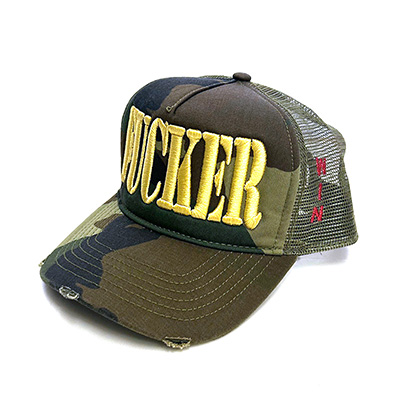 FUCKER TRUCKER HAT -CAMO-