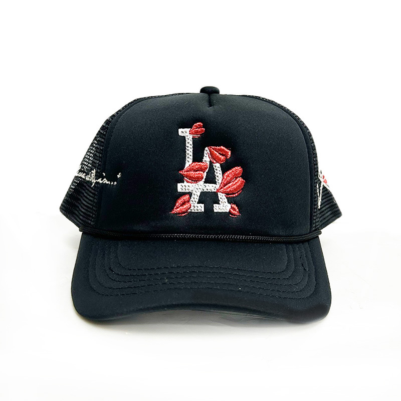 LA RHINE STONE HAT -BLACK/BLACK-