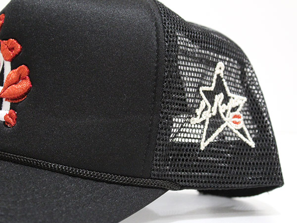 LA TRUCKER HAT -BLACK×BLACK-