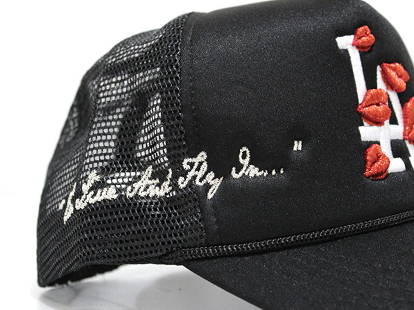 LA TRUCKER HAT -BLACK×BLACK-