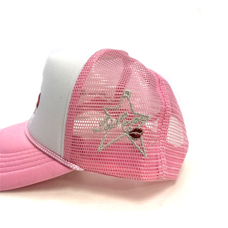 LA TRUCKER HAT -PINK/WHITE-