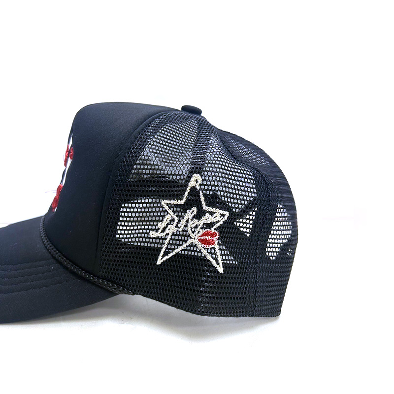 NY TRUCKER HAT -BLACK/WHITE-