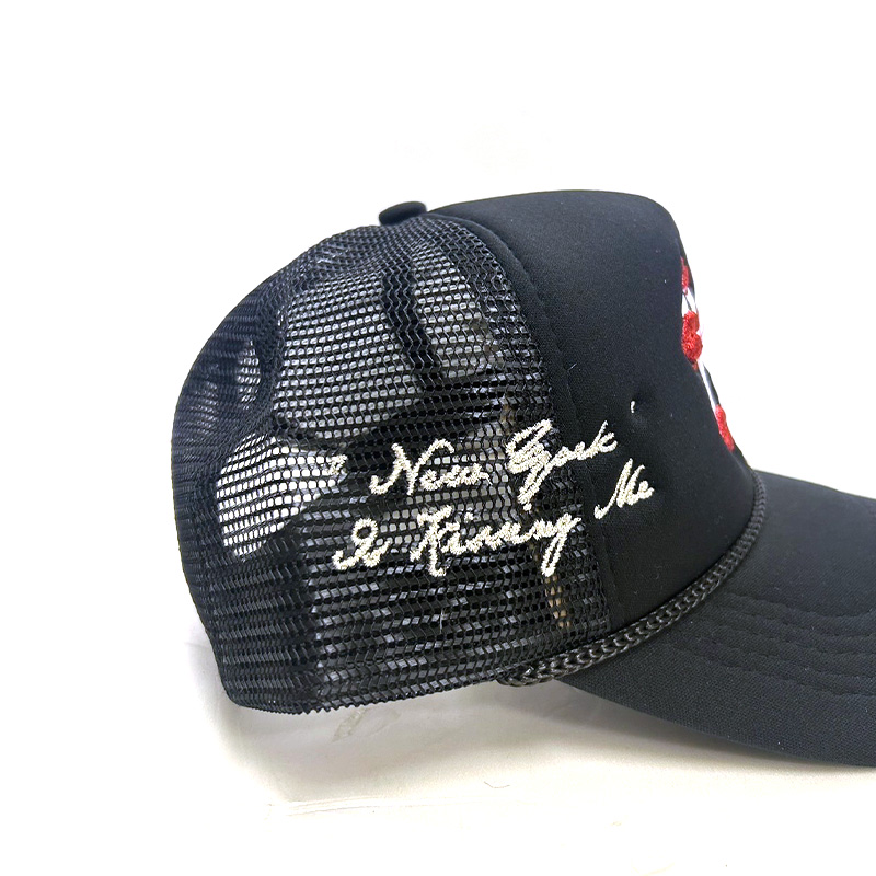 NY TRUCKER HAT -BLACK/WHITE-