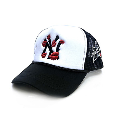 NY TRUCKER HAT -BLACK/WHITE-