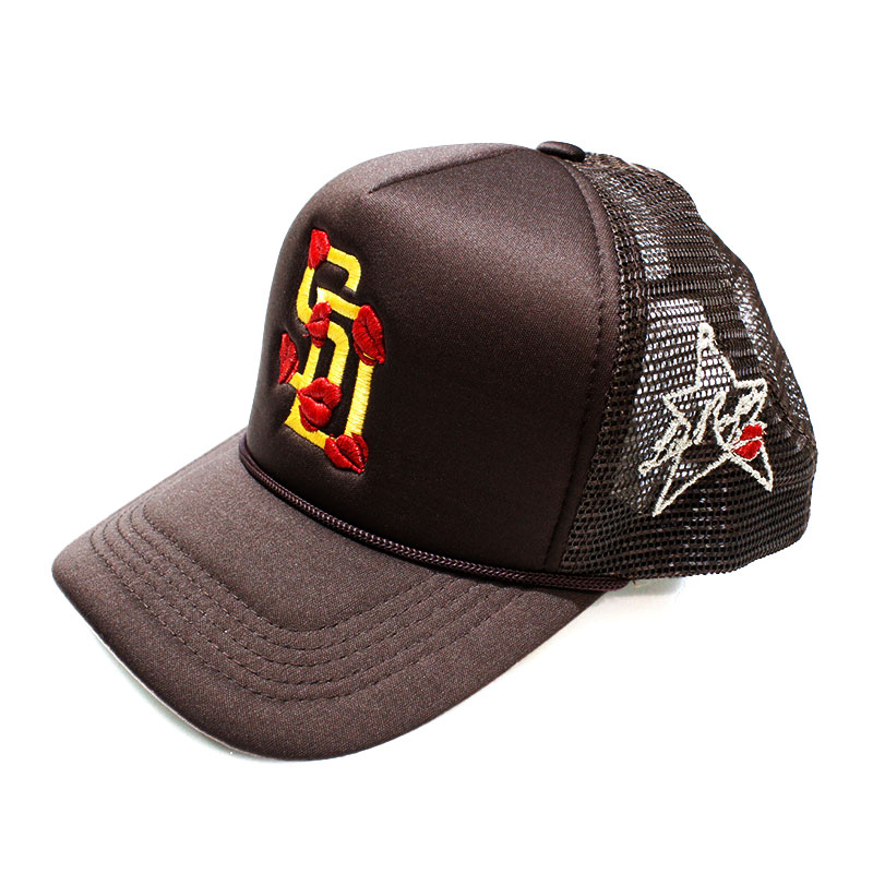PADRES TRUCKER HAT -BROWN-