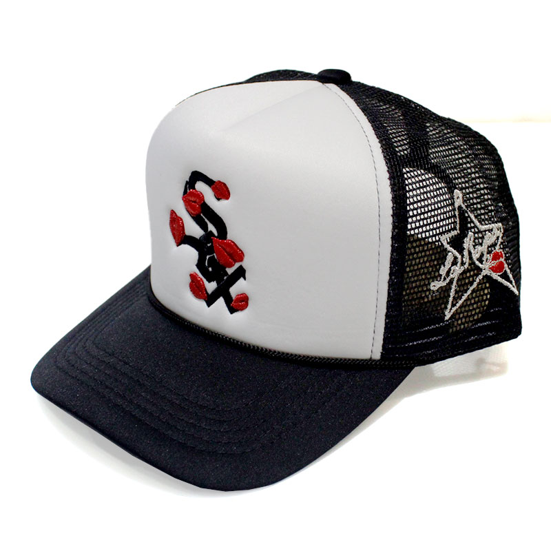 WHITE SOX TRUCKER HAT -BLACK/WHITE-