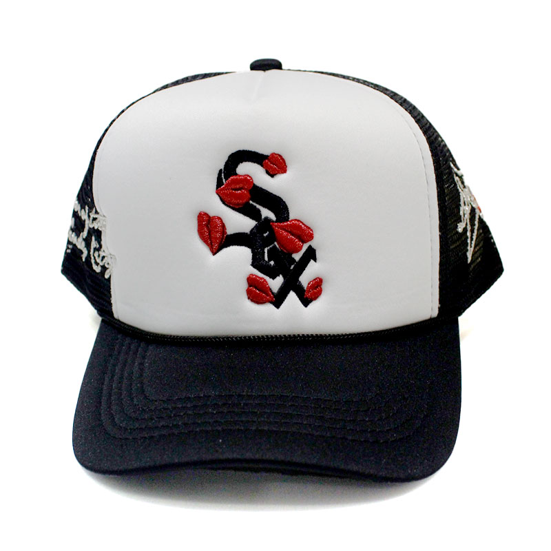 WHITE SOX TRUCKER HAT -BLACK/WHITE-