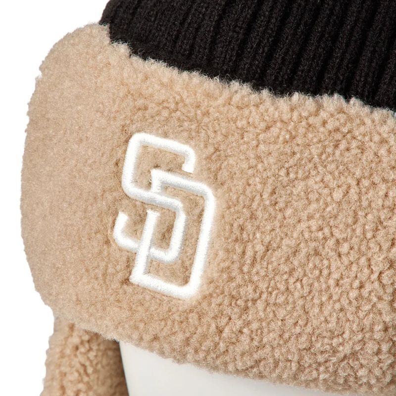 KNIT TRAPPER SADPAD RIB KNIT BLK -BLACK-