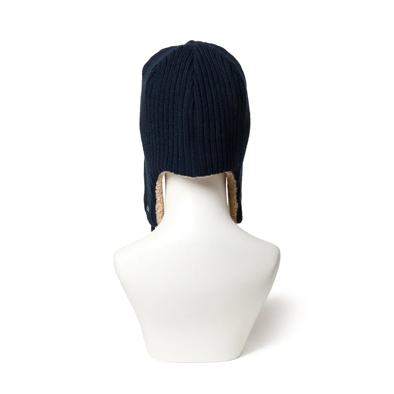 KNIT TRAPPER NEYYAN RIB KNIT NVY -NAVY-
