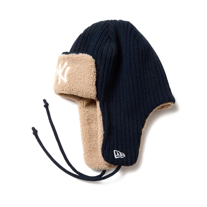 KNIT TRAPPER NEYYAN RIB KNIT NVY -NAVY-