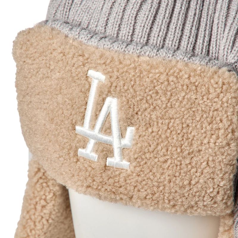KNIT TRAPPER LOSDOD RIB KNIT GRY -GREY-