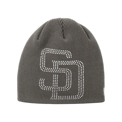BASIC BEANIE SADPAD RHNSTRN DGRY -GREY-