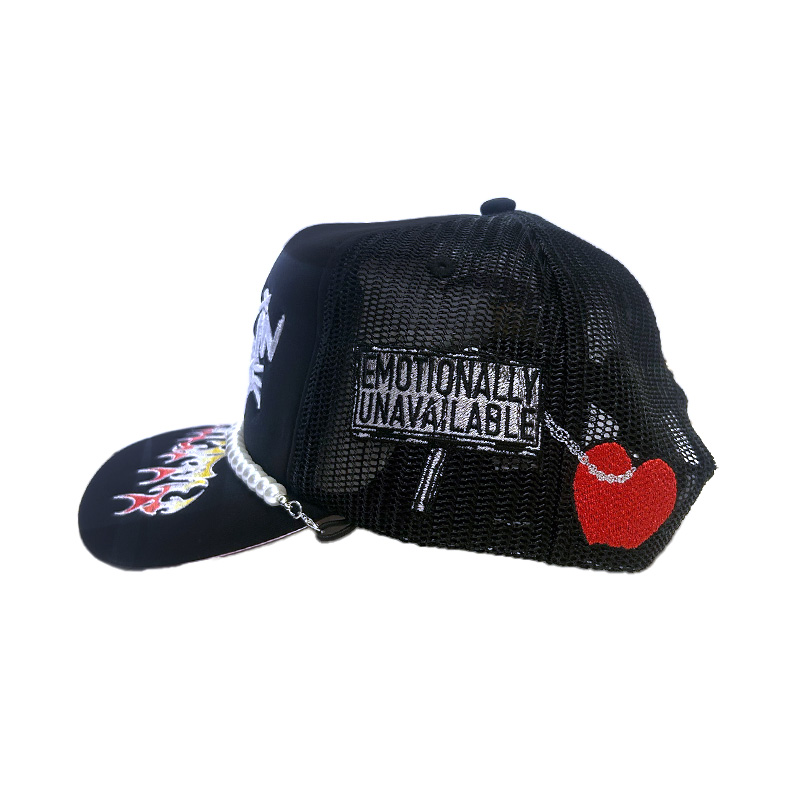 TROUBLE IN PARADISE TRUCK HAT -BLACK-