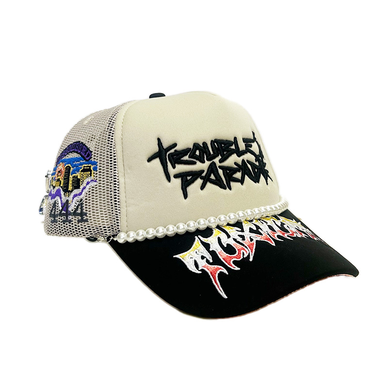 TROUBLE IN PARADISE TRUCK HAT -OFF WHITE-
