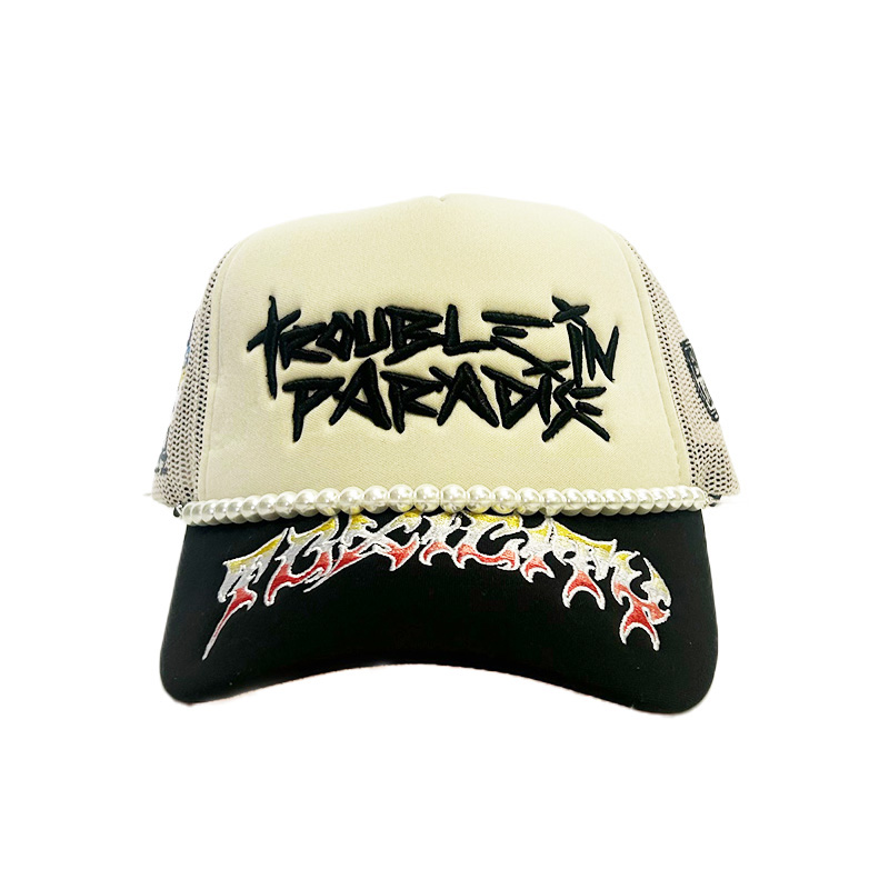 TROUBLE IN PARADISE TRUCK HAT -OFF WHITE-
