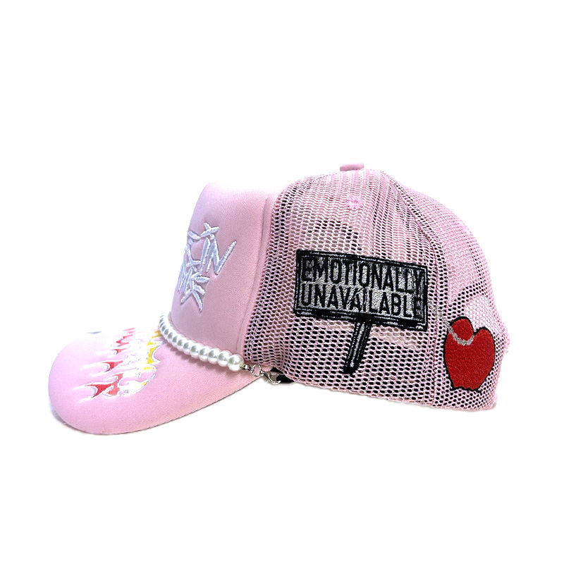 TROUBLE IN PARADISE TRUCK HAT -PINK-